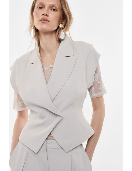 Veste sans manches croisée femme Imperial