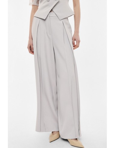 Pantalon palazzo taille haute crêpe Imperial Femme