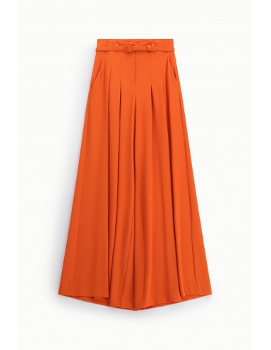 Pantalon Palazzo à pinces avec ceinture assortie - Imperial