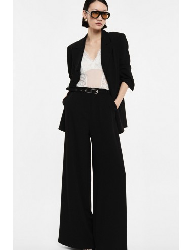 Pantalon palazzo tailleur haute avec ceinture - Imperial