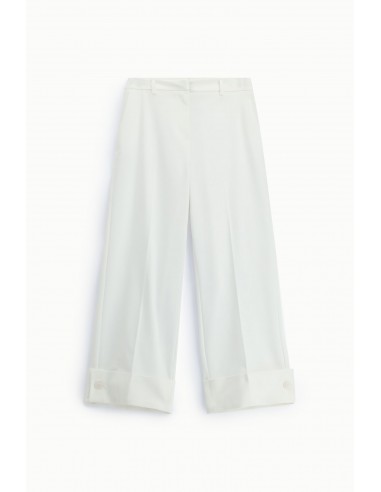 Pantalon tailleur a revers large longueur 7/8 Imperial Femme