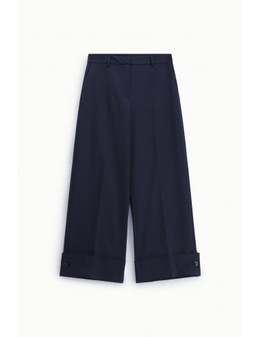 Pantalon tailleura revers large longueur 7/8 Imperial Femme