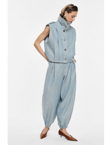 Pantalon large joggpant lin coton lurex Imperial Femme