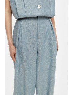 Pantalon large joggpant lin coton lurex Imperial Femme