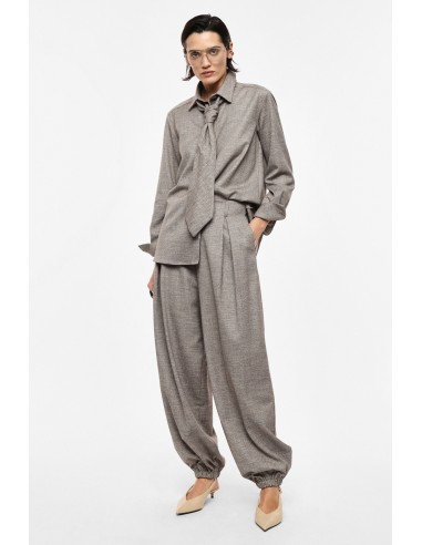 Pantalon palazzo athleisure à ourlet élastiqué – Imperial Femme