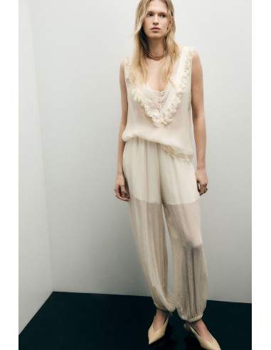 Pantalon balloon plissé athleisure - Imperial Femme