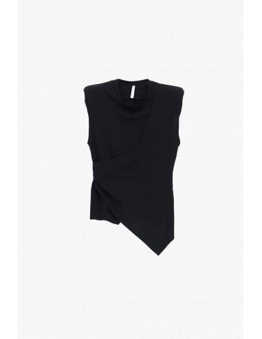 T-shirt femme drapé épaulé – Imperial Femme