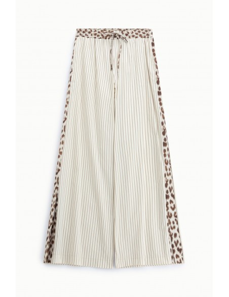 Chemise courte rayée à liens – Imperial Femme