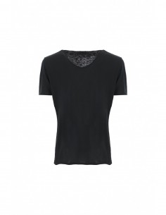 T-shirt Imperial Homme col V en coton flammé à finitions roulottées