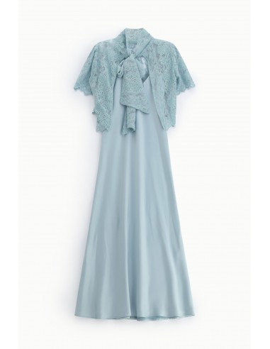 Robe longue avec cape dentelle amovible - Imperial Femme