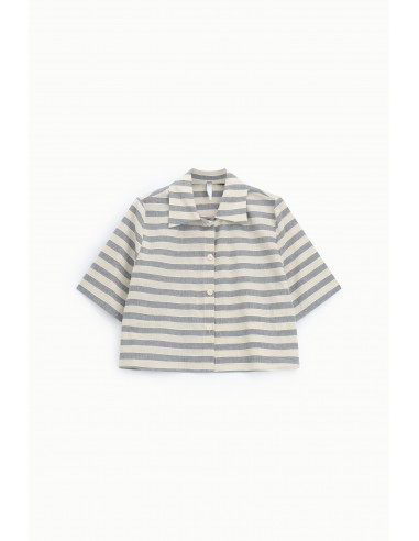 Chemise cropped rayée manches larges Imperial Femme