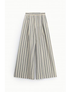 Pantalon palazzo rayé taille élastique Imperial Femme