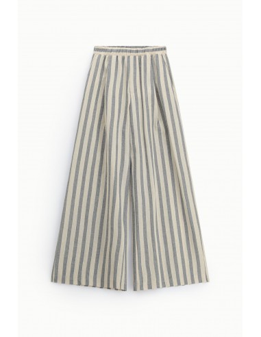 Pantalon palazzo rayé taille élastique Imperial Femme