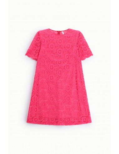 Robe courte en dentelle florale – Imperial Femme