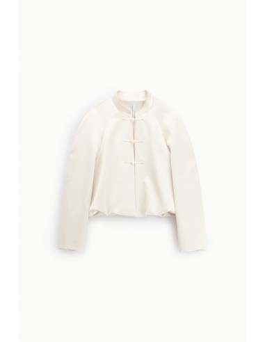 Veste chemise col mao à fermeture japonaise – Imperial Femme