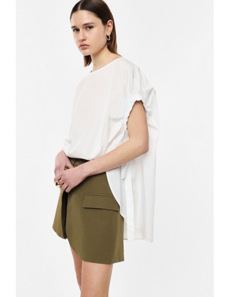 Blouse ample à manches froncées – Imperial Femme