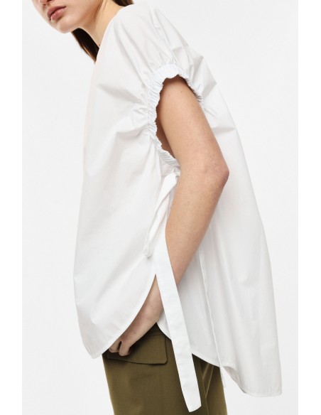 Blouse ample à manches froncées – Imperial Femme