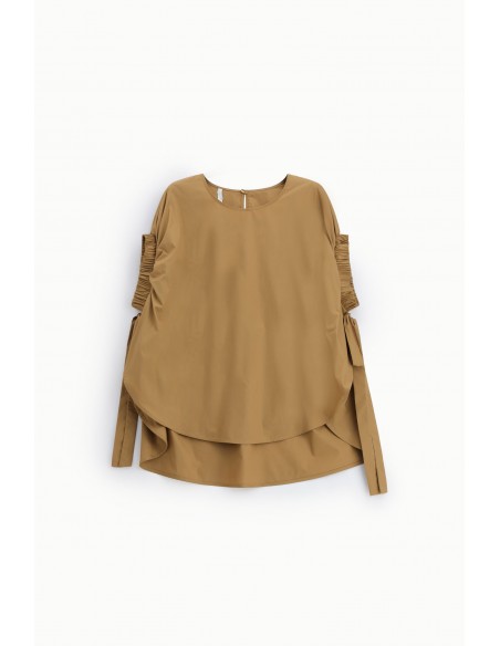 Blouse ample à manches froncées – Imperial Femme