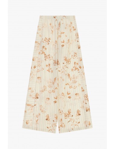 Pantalon palazzo floral à rayures – Imperial Femme