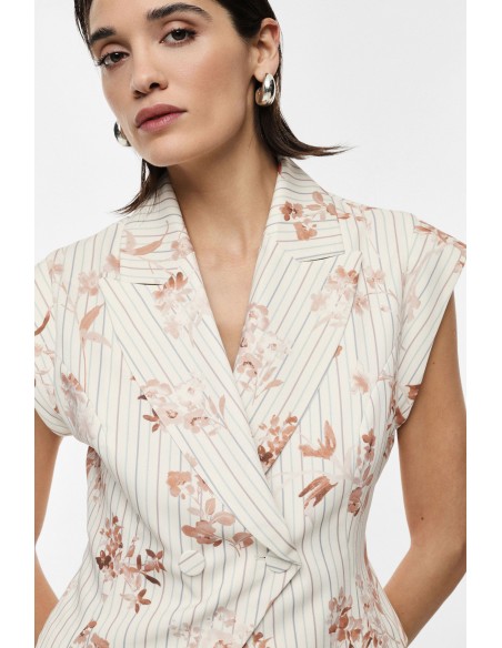 Veste sans manches croisée imprimée Imperial Femme