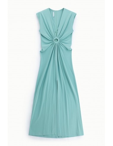 Robe longue sans manches drapée - Imperial