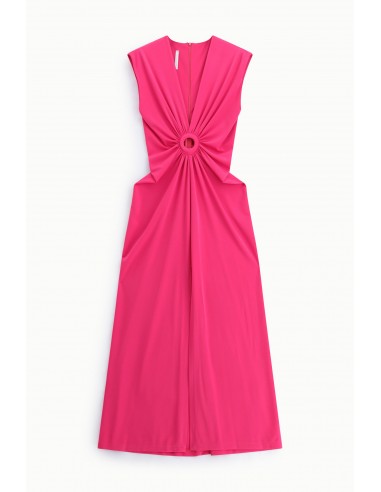 Robe longue sans manches drapée - Imperial