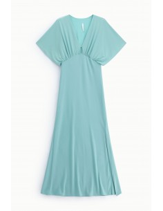 Robe longue fluide col V – Imperial Femme