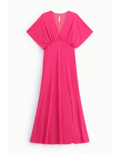 Robe longue fluide col V – Imperial Femme