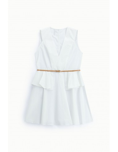 Robe courte sans manches à volants – Imperial Femme