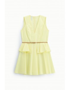 Robe courte sans manches à volants – Imperial Femme