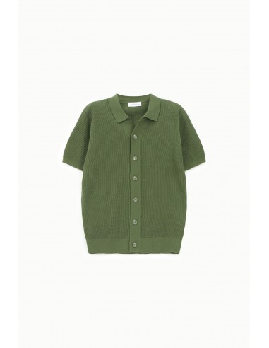 Cardigan polo en maille nid d’abeille – Imperial Homme