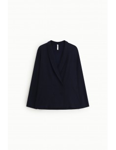 Blazer en crepe fluide a boutonnage croisé - Imperial