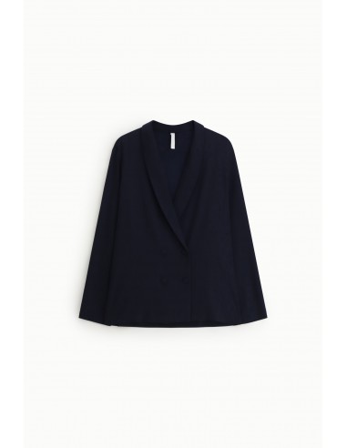 Blazer en crepe fluide a boutonnage croisé - Imperial