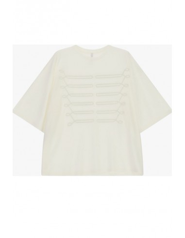 T-shirt oversize brodé écru Imperial Femme