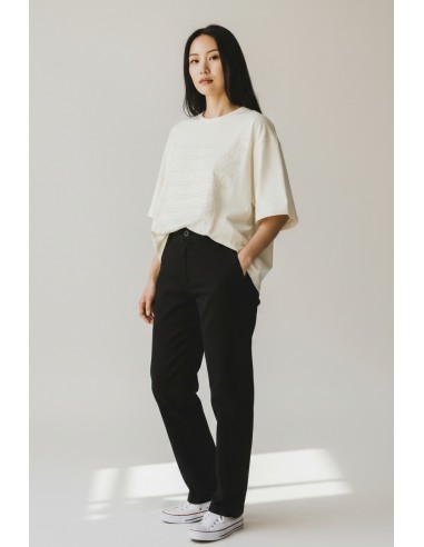 T-shirt oversize brodé écru Imperial Femme