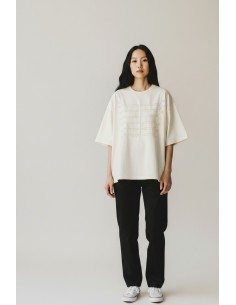 T-shirt oversize brodé écru Imperial Femme