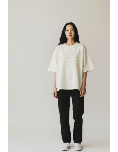 T-shirt oversize brodé écru Imperial Femme