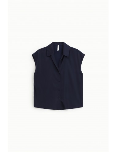 Chemisier sans manches en crêpe satin – Imperial