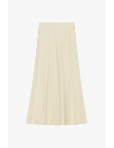 Jupe midi sirène en crêpe satin – Imperial Femme