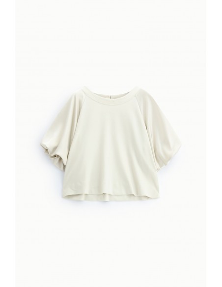 Sweat-shirt droit manches ballon satin – Imperial Femme