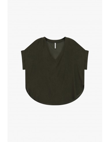 T-shirt oversize crêpe satin – Imperial Femme