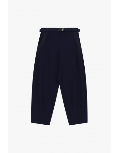 Pantalon ballon marine 3/4 taille haute ceinturé – Imperial Femme
