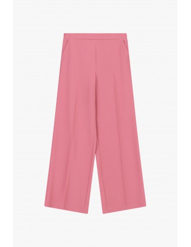 Pantalon palazzo  Rose fluide taille haute – Imperial Femme