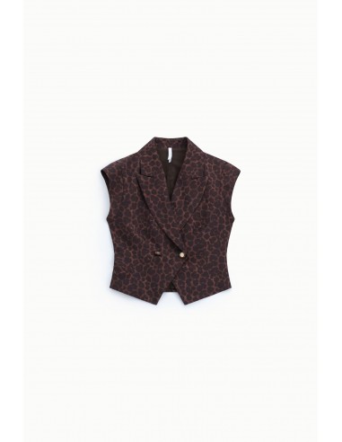 Total look panthère gilet et pantalon palazzo coordonnés Imperial Femme