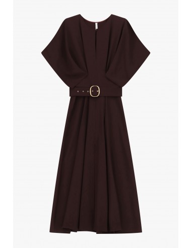 Robe longue manches chauve-souris ceinturée – Imperial Femme