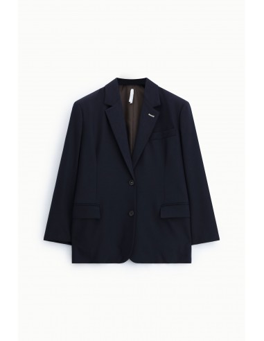 Blazer oversize bleu marine col a revers Imperial Femme