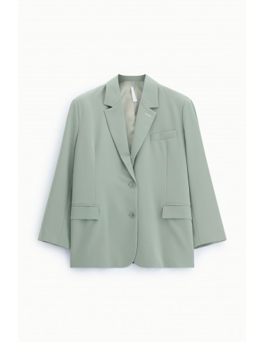 Blazer oversize vert d'eau col a revers Imperial Femme