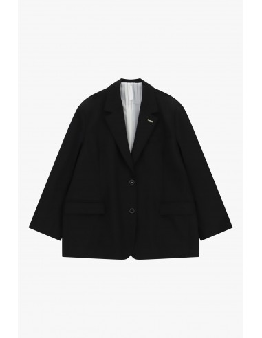 Blazer oversize noir col a revers Imperial Femme