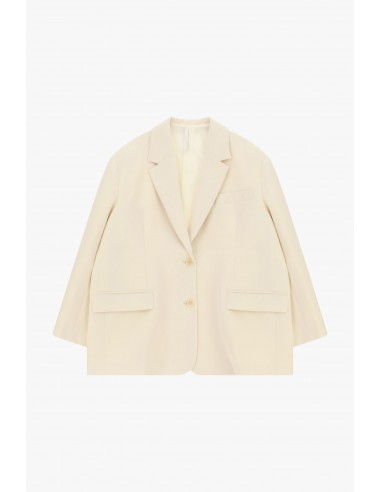 Blazer oversize ecru col a revers Imperial Femme