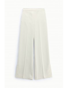 Pantalon palazzo crêpe satin à fentes – Imperial Femme | Lyon